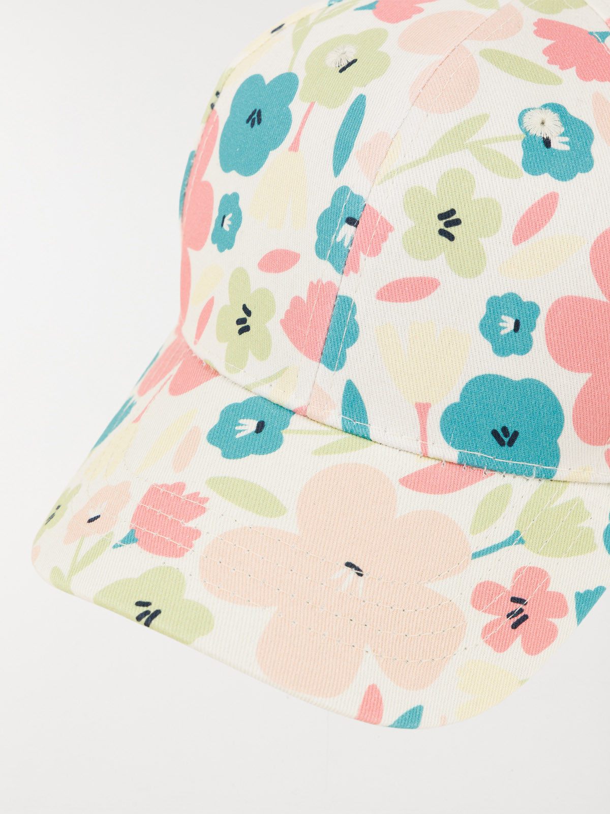 Casquette fille imprimée fleur