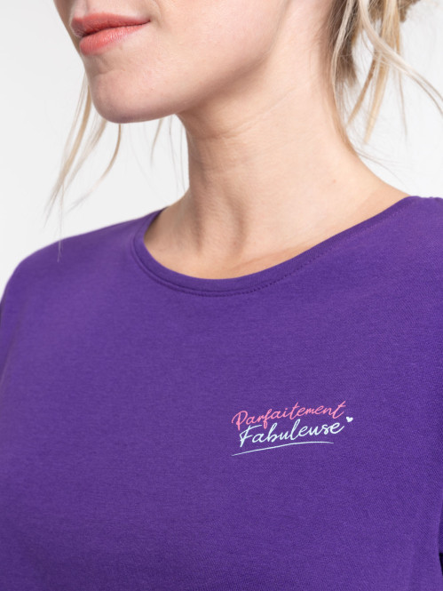 T-shirt ultra violet à...