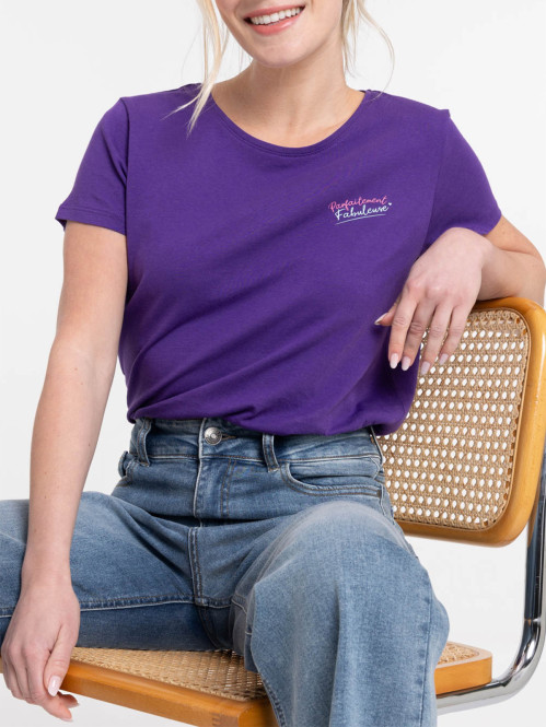 T-shirt ultra violet à...