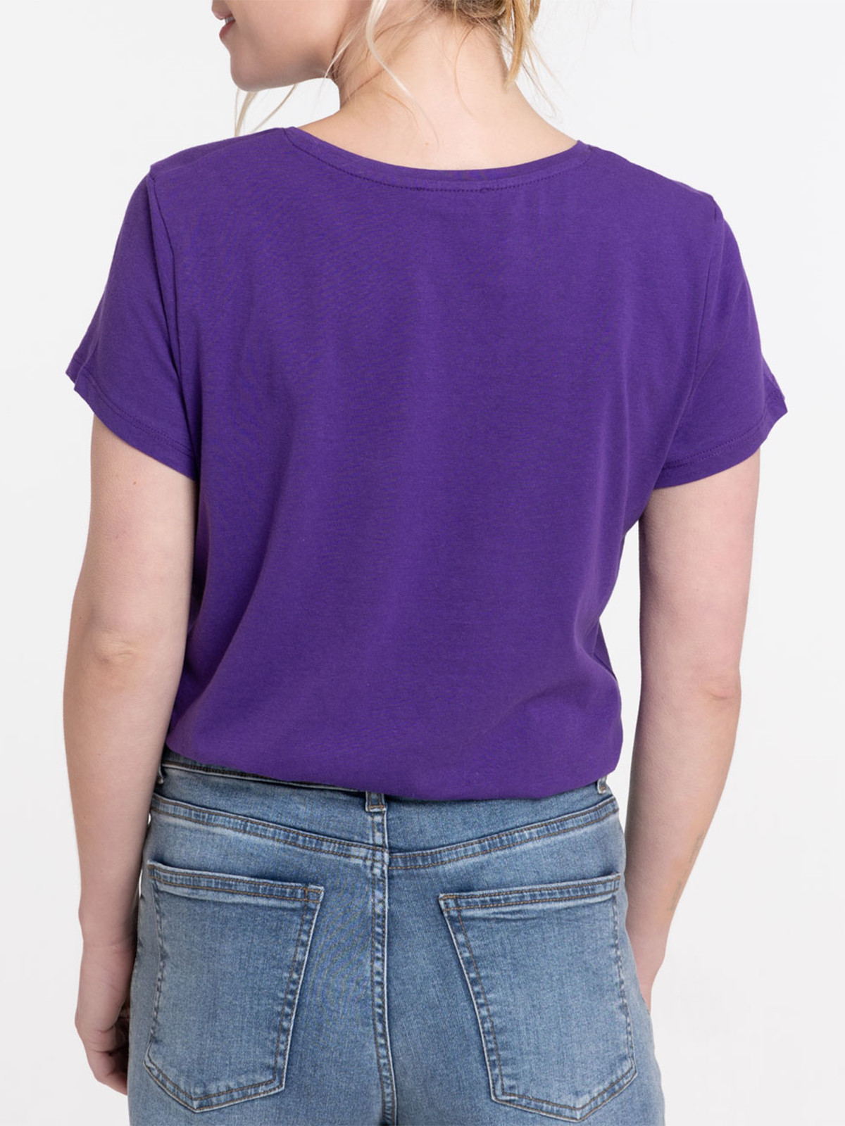 T-shirt ultra violet à message femme T-shirt ultra violet à message femme