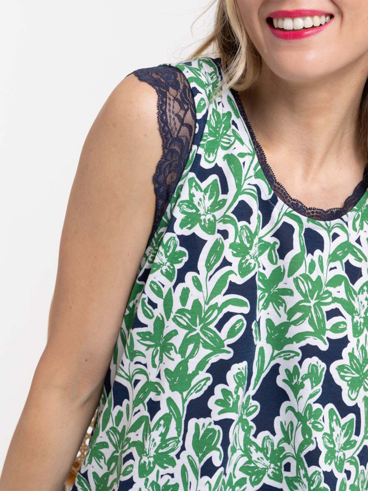 Débardeur imprimé floral femme