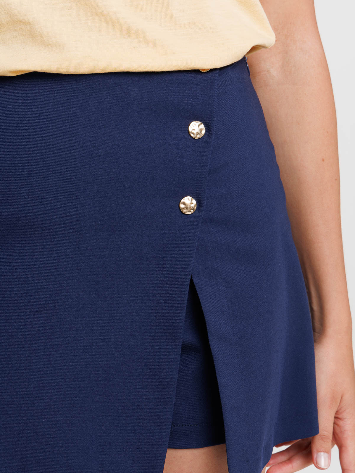 Jupe short naval blue femme