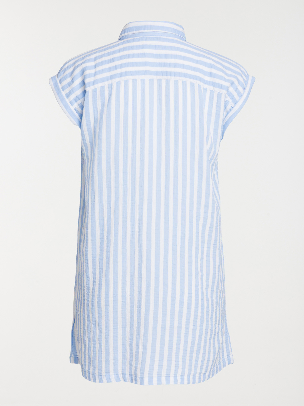 Robe courte rayée grande taille femme
