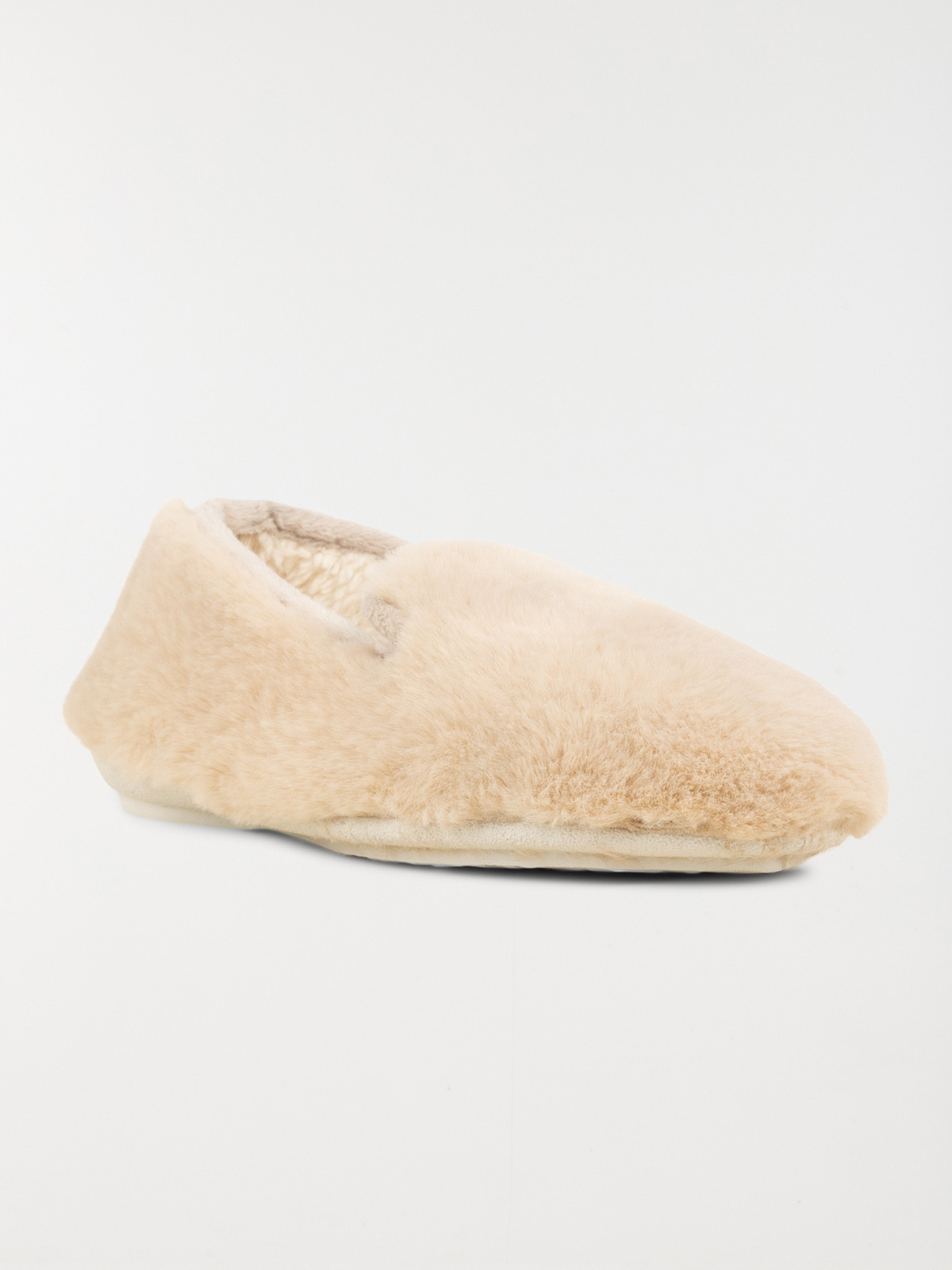 Chaussons beige tout doux femme (36-41)