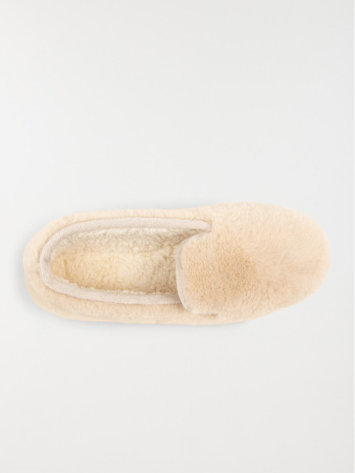 Chaussons beige tout doux femme (36-41)