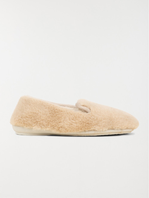 Chaussons beige tout doux femme (36-41)