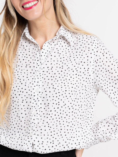 Chemise blanche motif...