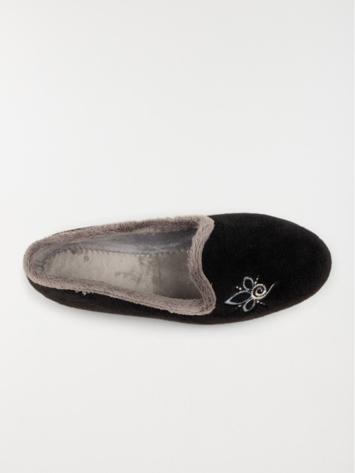 Chaussons noir femme (36-41)