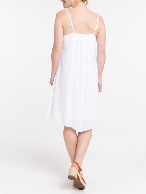 Robe à bretelles bord...