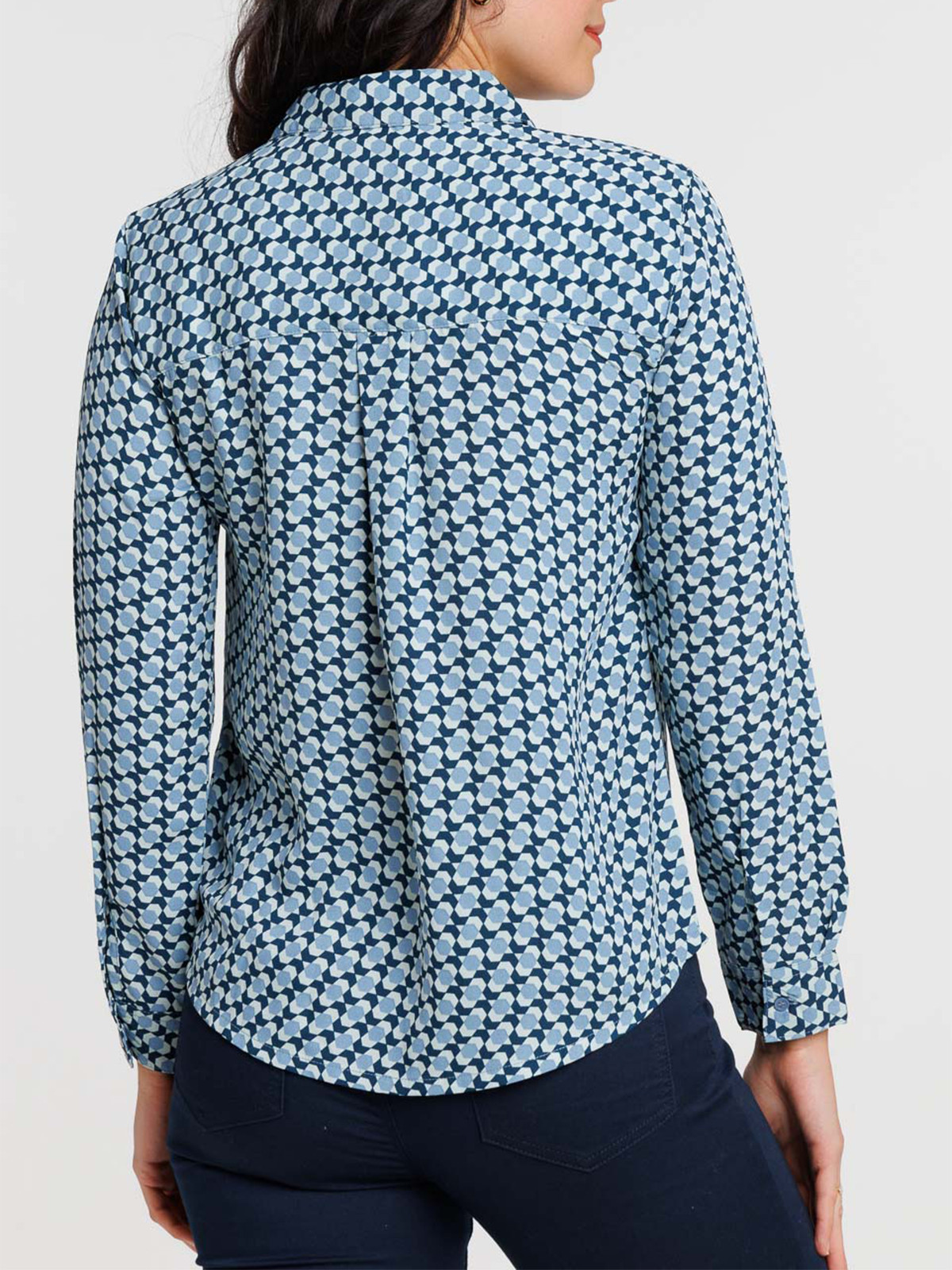 Chemise graphique denim stone femme Chemise graphique denim stone femme