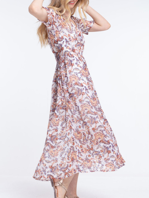 Robe longue imprimée...