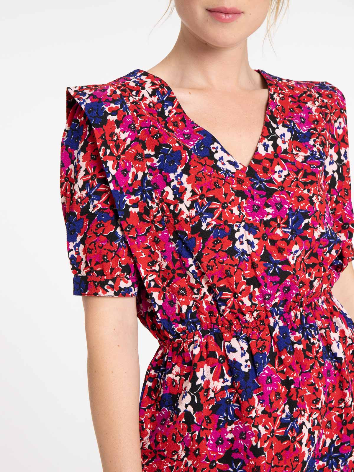 Robe imprimée fleuri femme