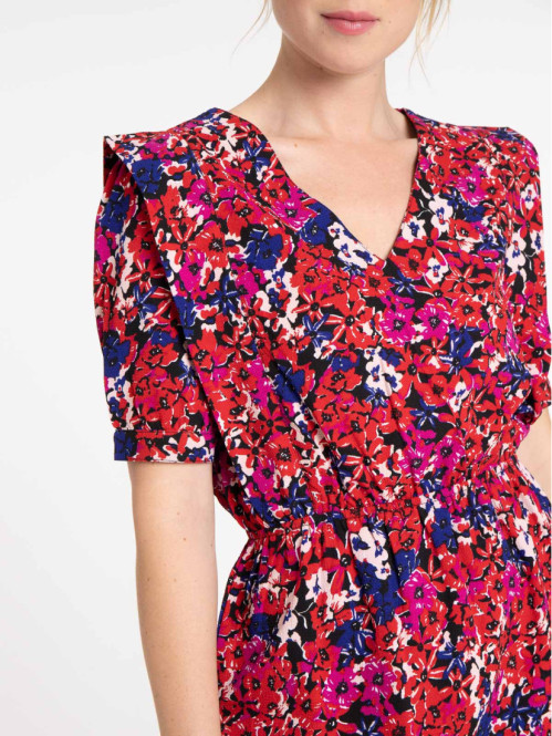 Robe imprimée fleuri femme
