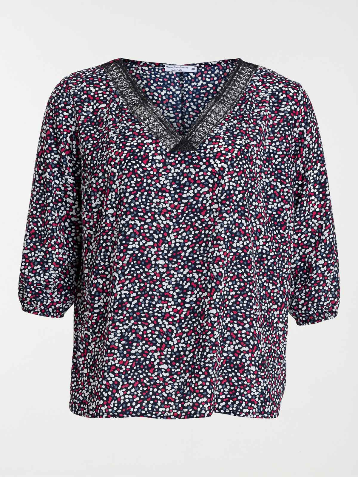 Blouse imprimée grande taille femme
