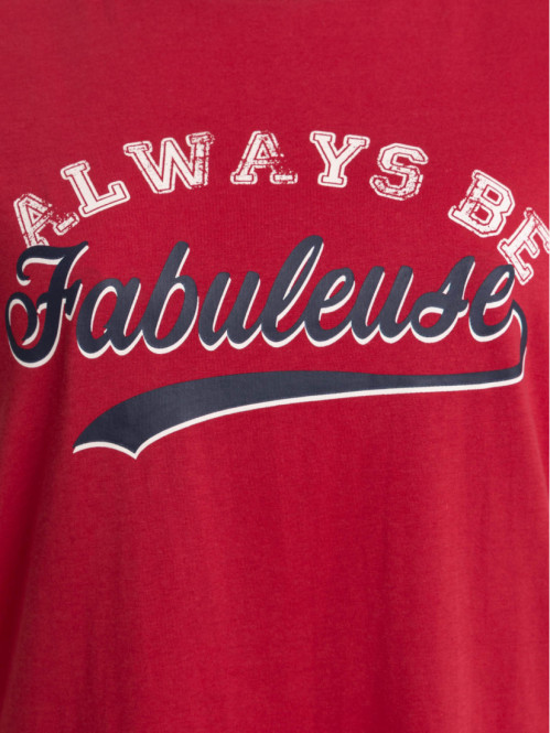 T-shirt à message grande...