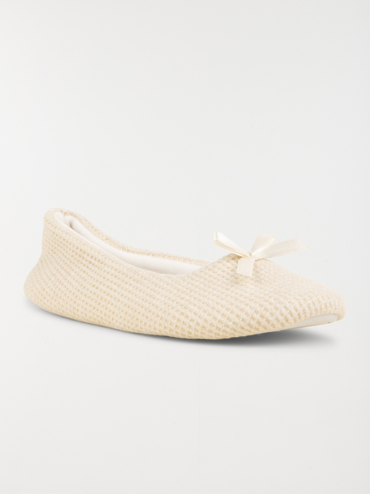 Chausson ballerine beige femme (36-41) Chausson ballerine beige femme (36-41)