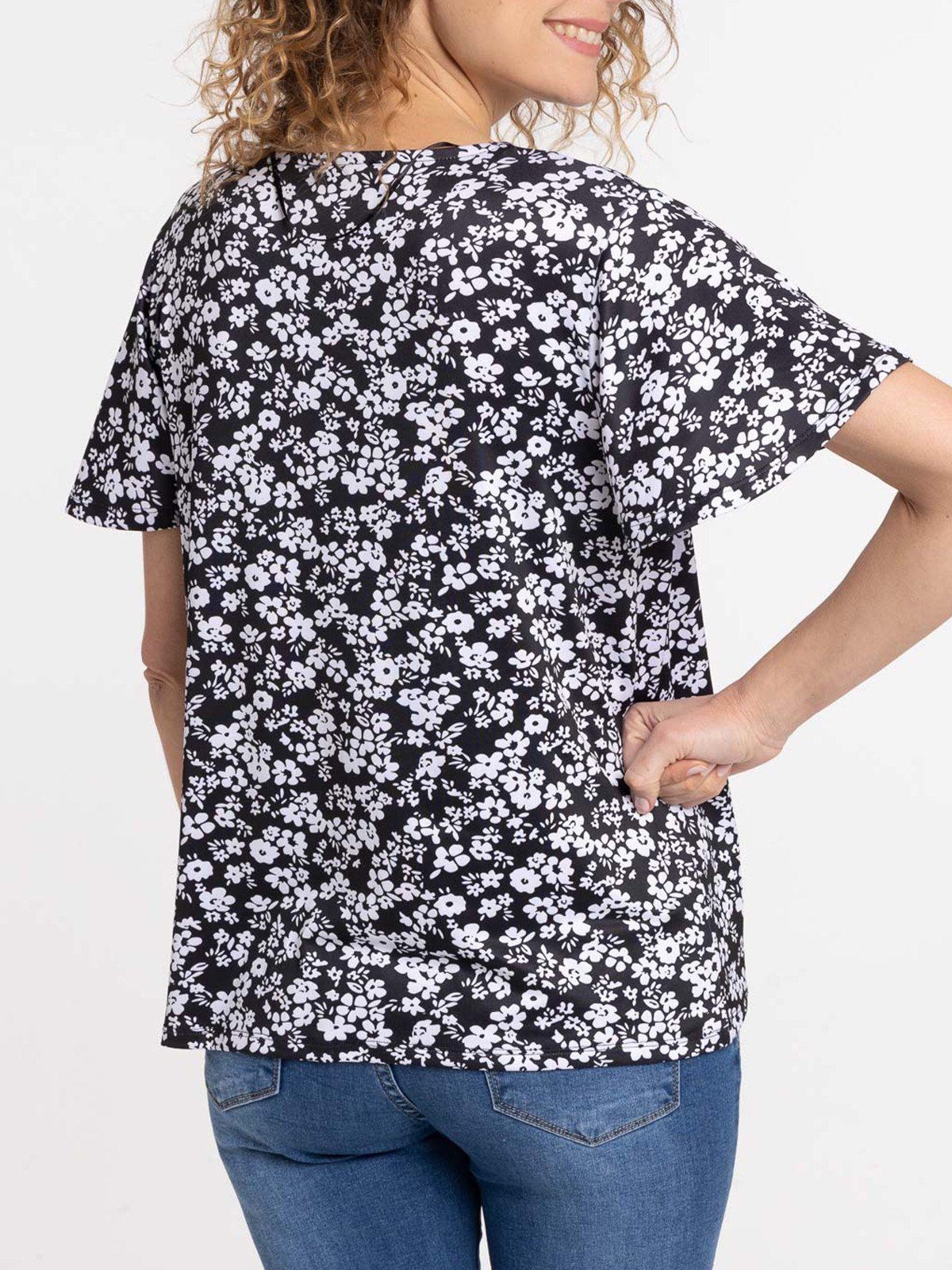 T-shirt imprimé manches courtes femme