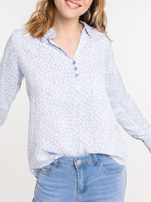 Chemise serenity blue femme