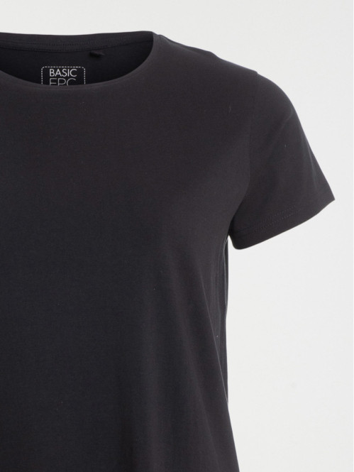 T-shirt col rond grande...