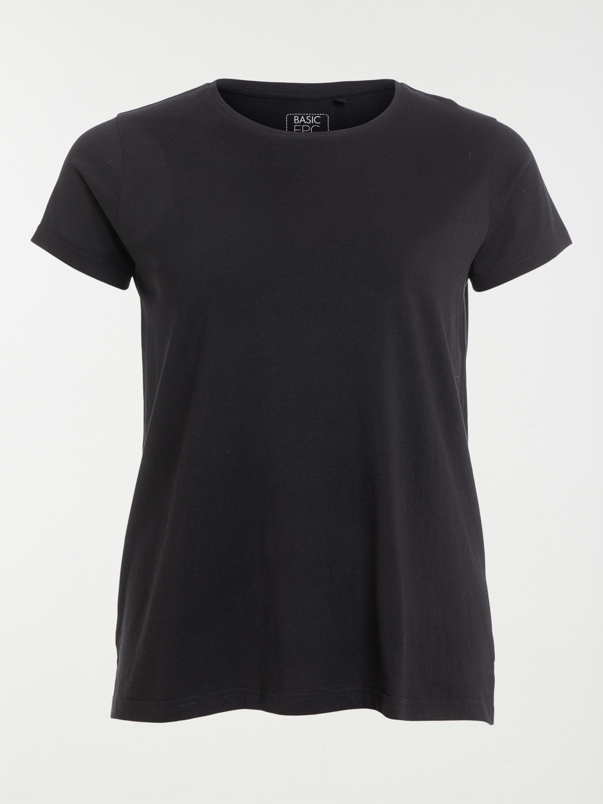 T-shirt col rond grande taille femme