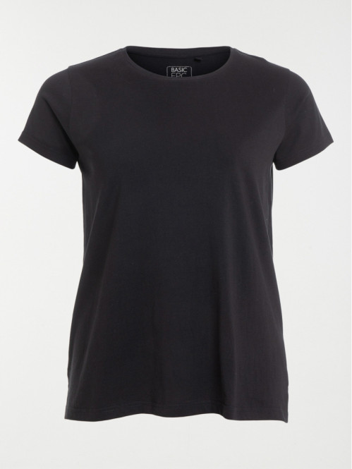 T-shirt col rond grande...