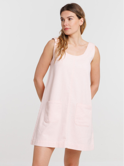Robe courte retro pink femme