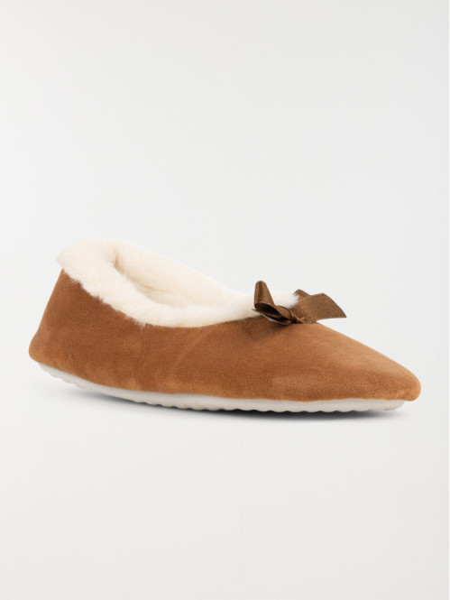 Chausson ballerine fourré...