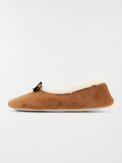 Chausson ballerine fourré...