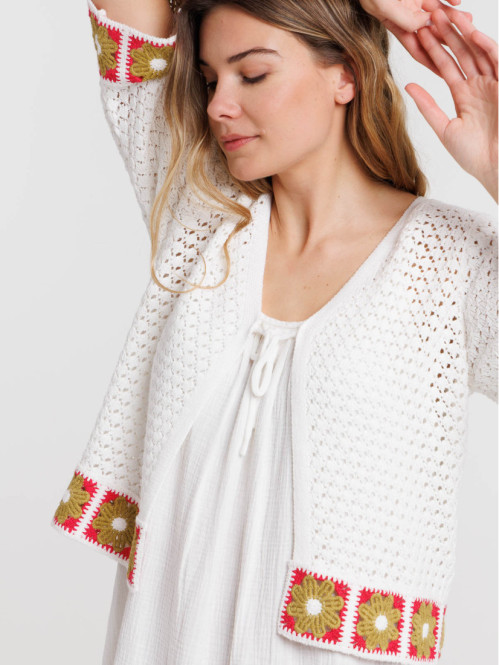 Gilet manches courtes femme