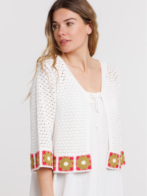 Gilet manches courtes femme