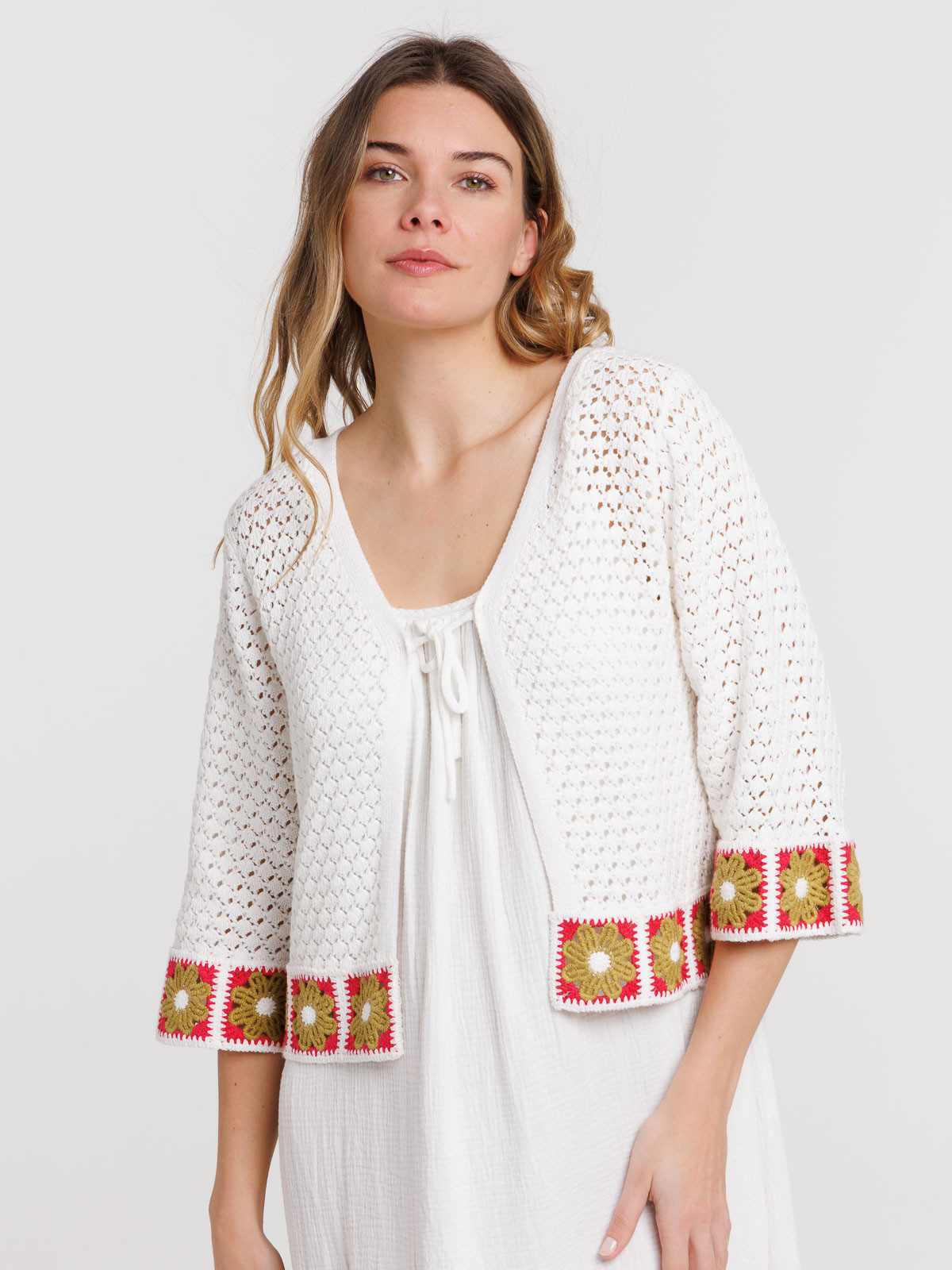 Gilet manches courtes femme