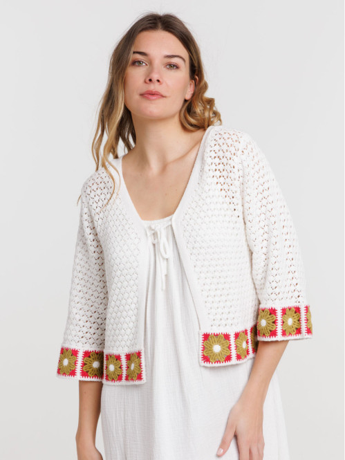 Gilet manches courtes femme