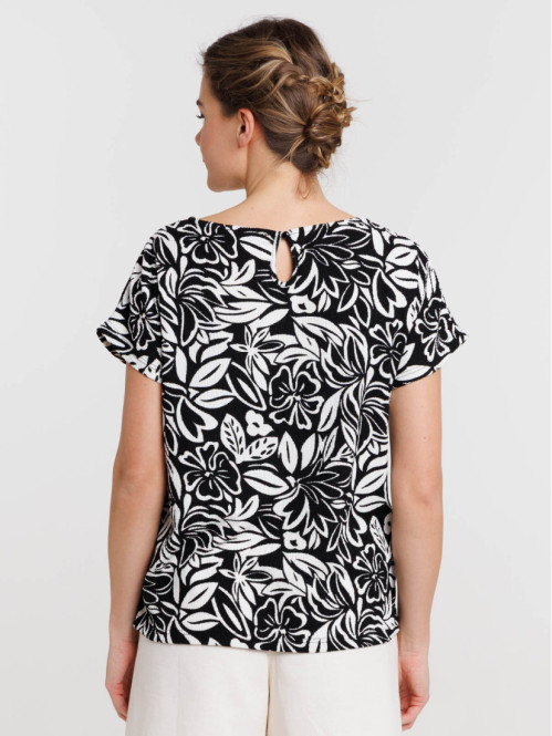 T-shirt femme motif floral