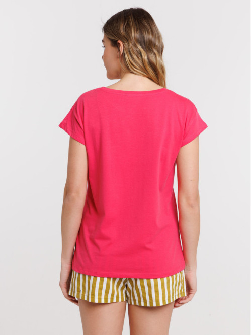 T-shirt motif macramé...