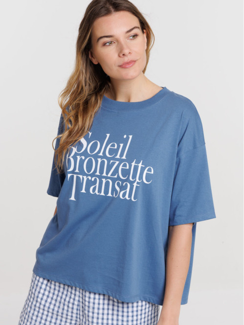 T-shirt soleil bronzette...
