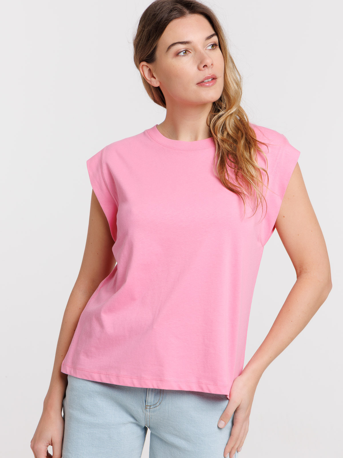 Debardeur femme coloris bubble pink