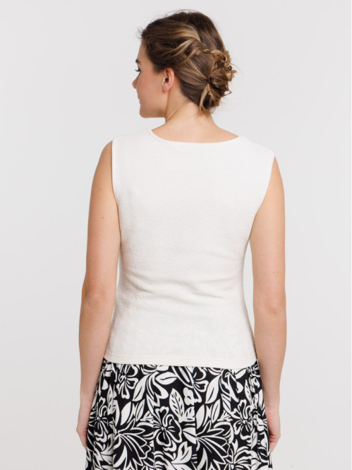 Débardeur col carré femme