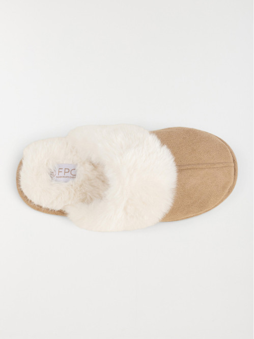 Chaussons revers fourrés femme (36-41) Chaussons revers fourrés femme (36-41)