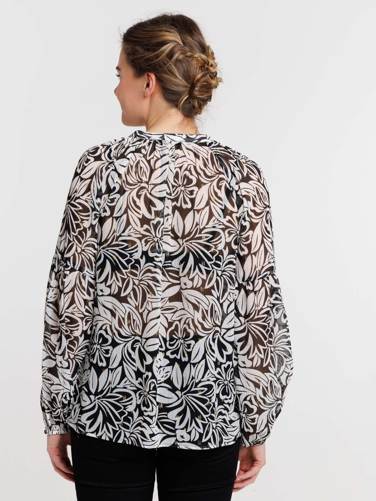 Chemise florale manches longues femme Chemise florale manches longues femme