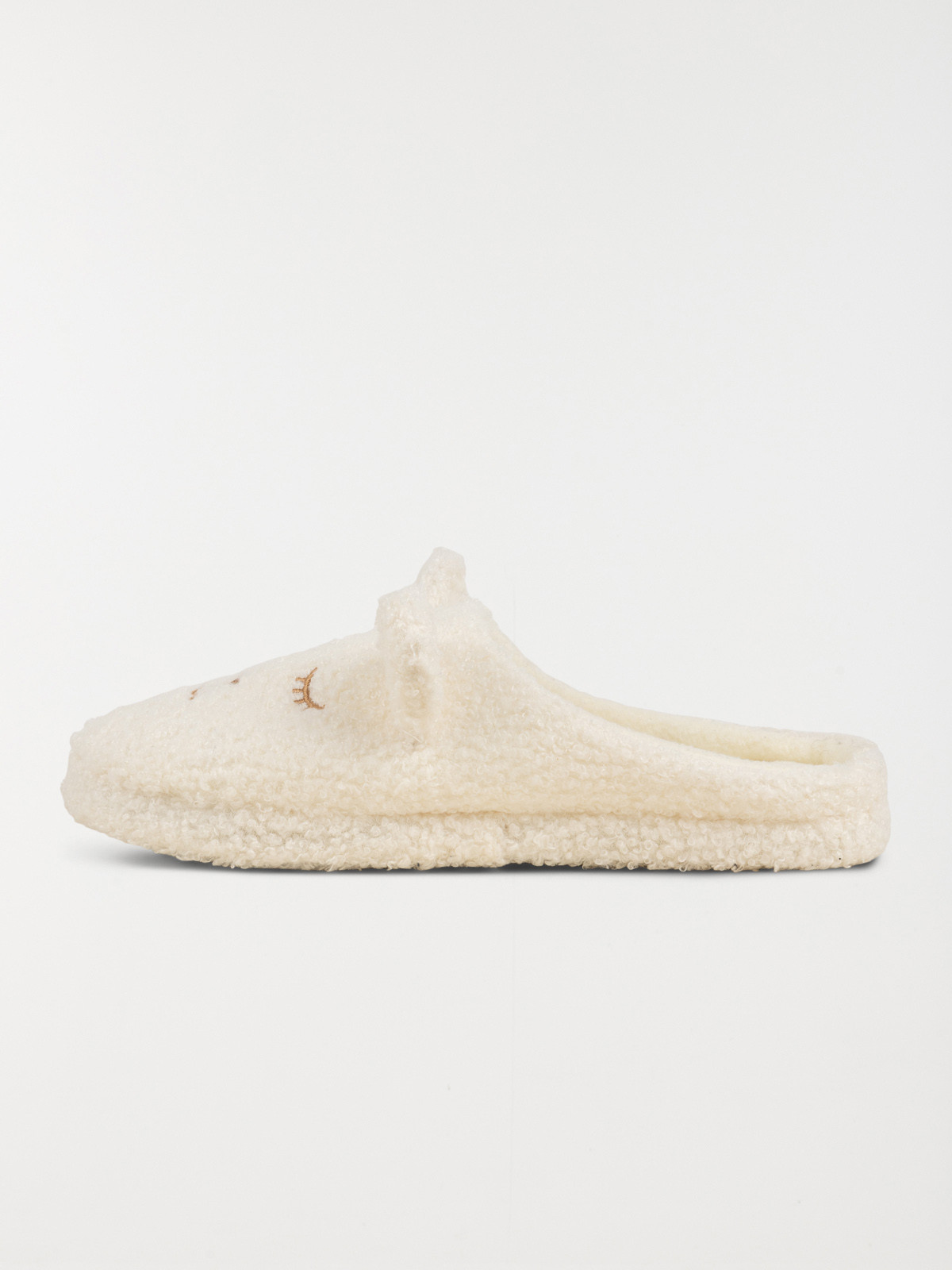 Chaussons blancs souris femme (36-41)