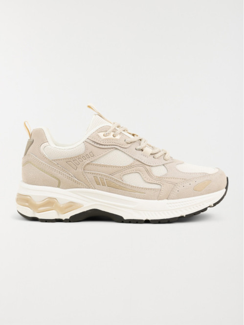 Baskets lacets femme beige (36-41)
