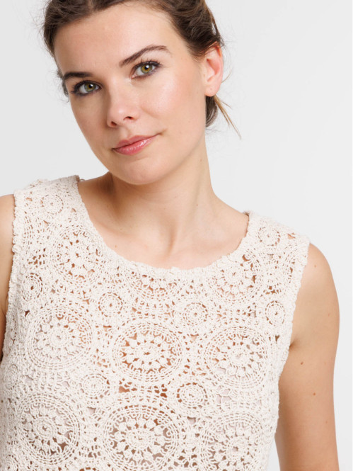 Blouse sans manches en...