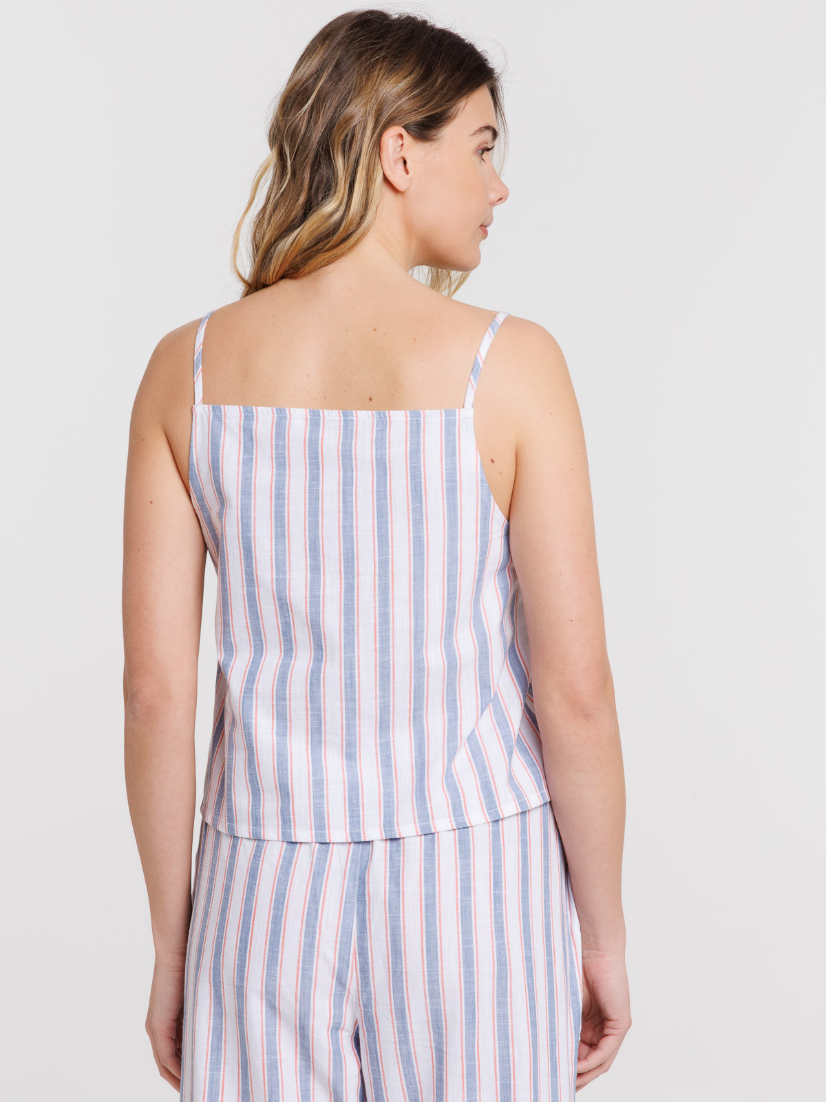 Top rayé bretelles femme