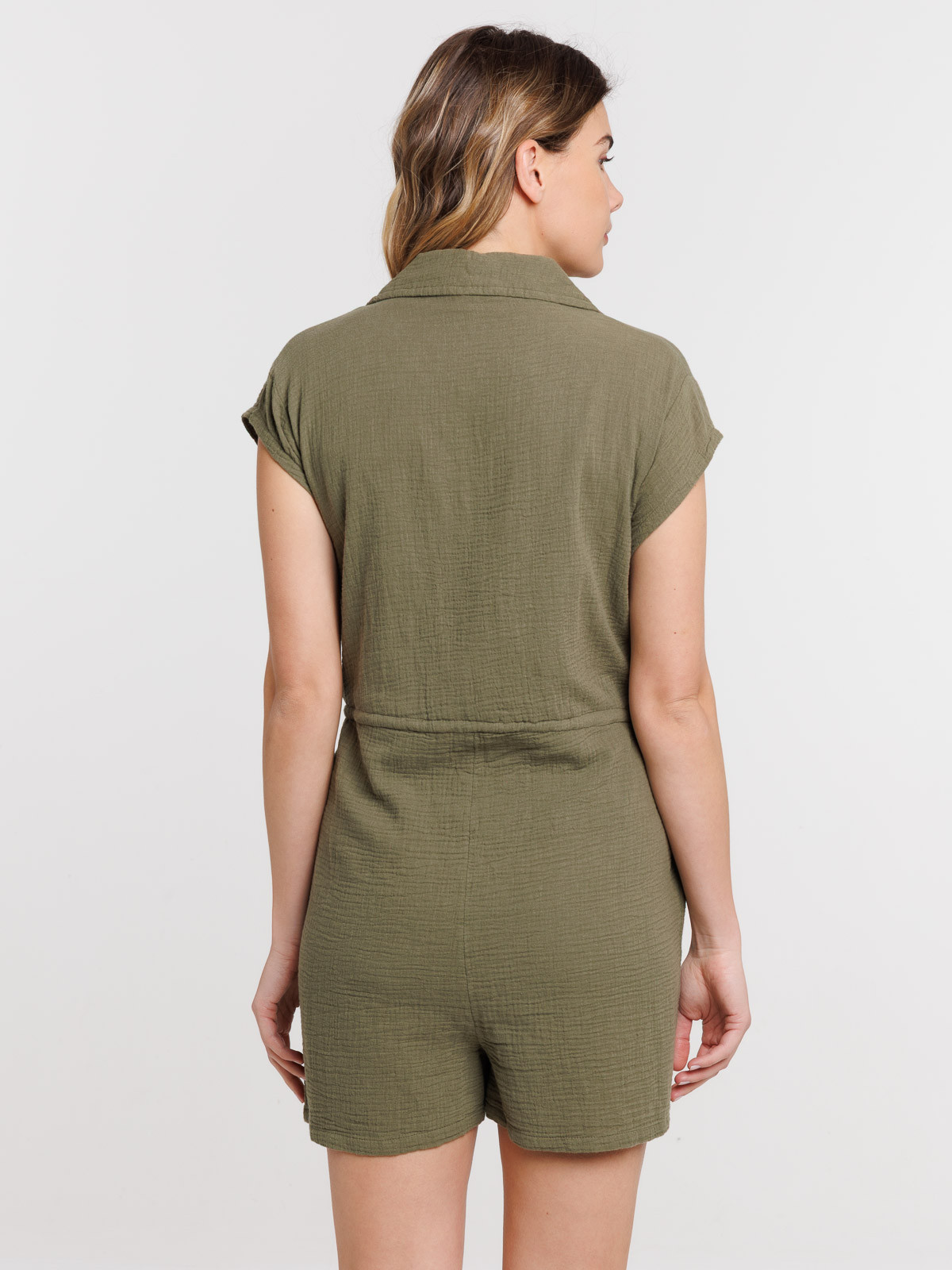 Combinaison courte gaze de coton femme