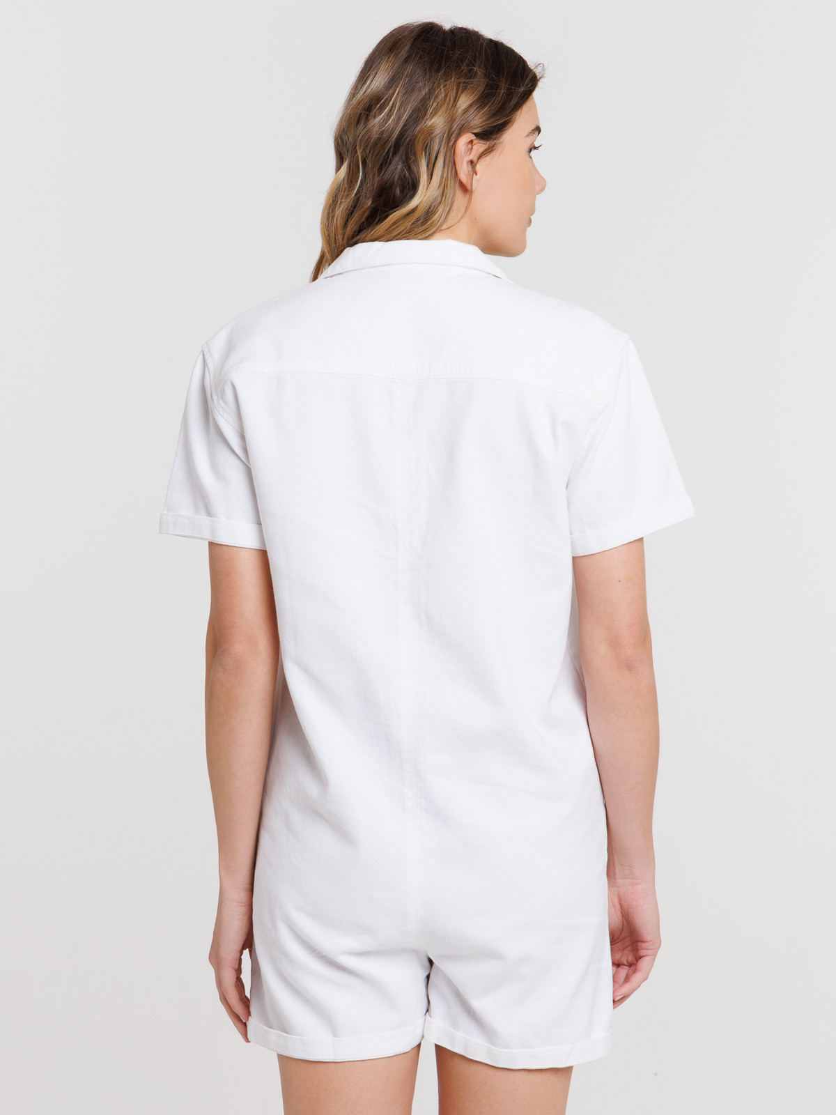 Combinaison courte blanche femme