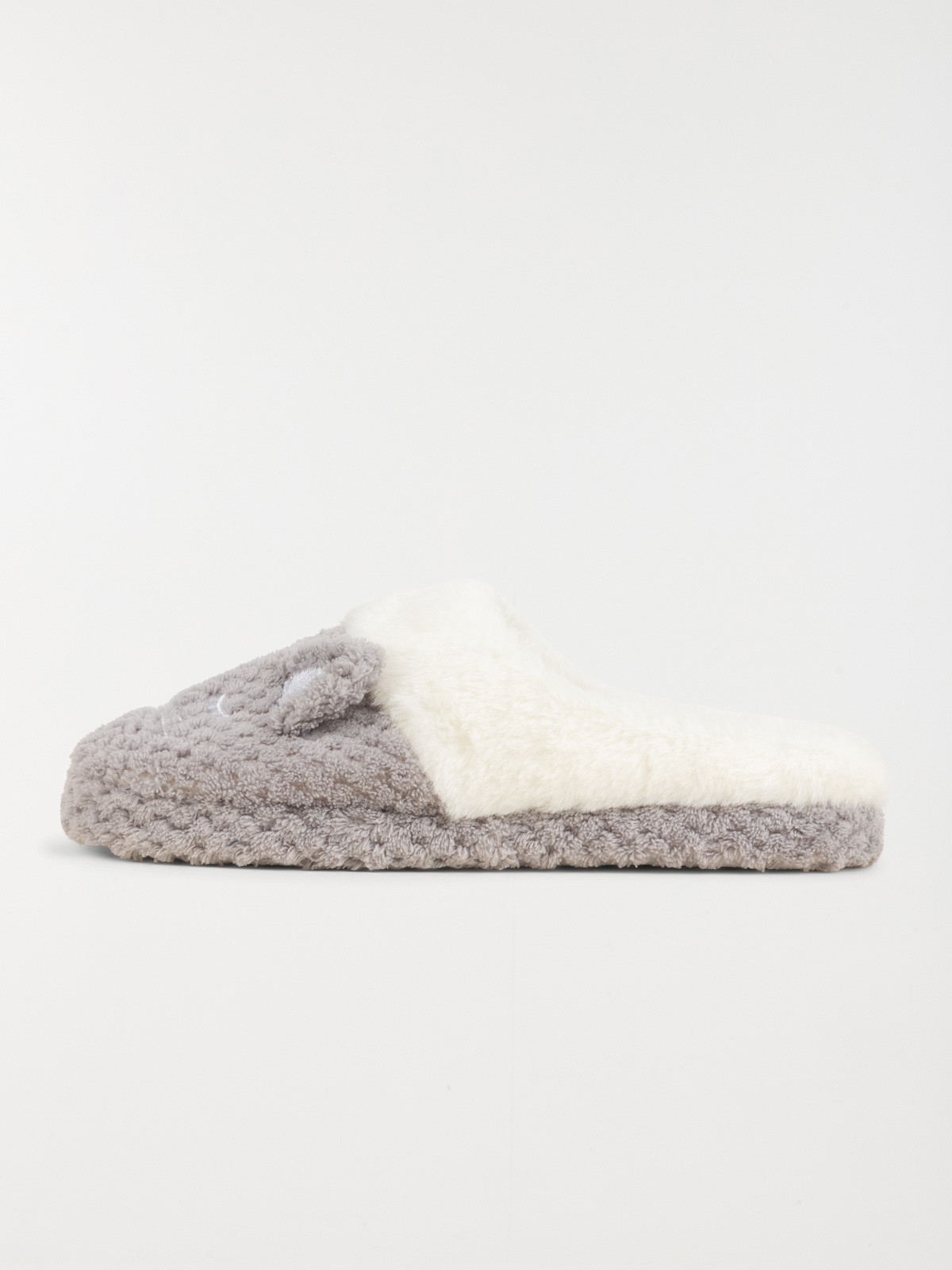 Chaussons gris chat femme (36-41)