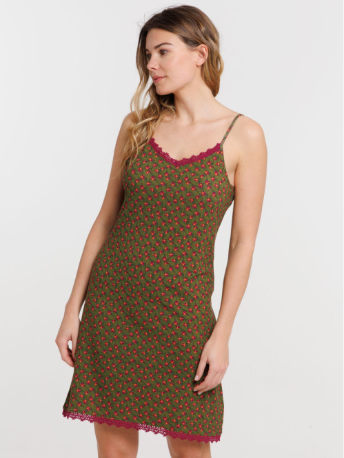 Nuisette fleurie femme