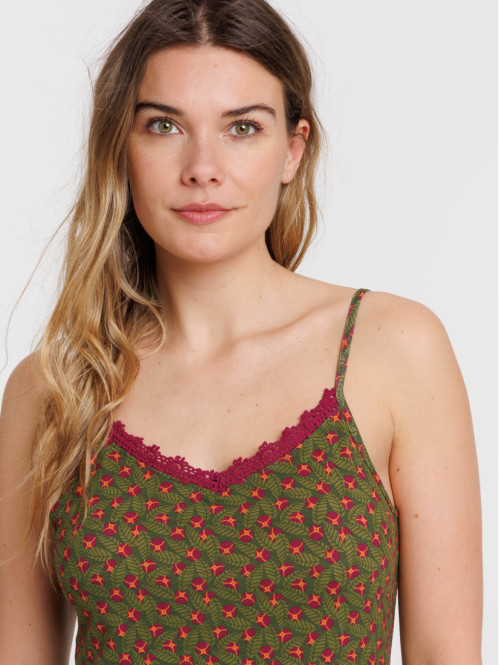 Nuisette fleurie femme