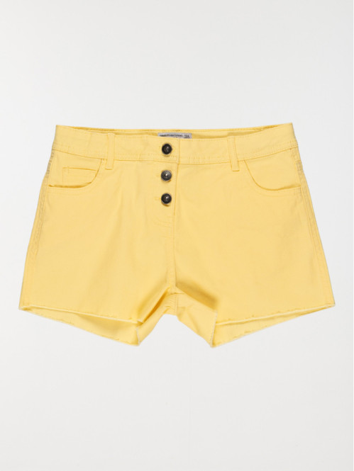 Short fille jaune clair...