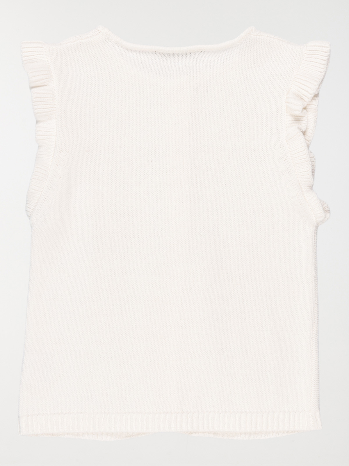Gilet sans manches écru fille (3-12A)